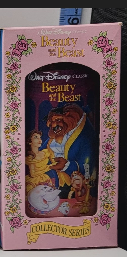 Beauty and the Beast Walt Disney Classic Burger King Plastic Collector Cup 1994, front view