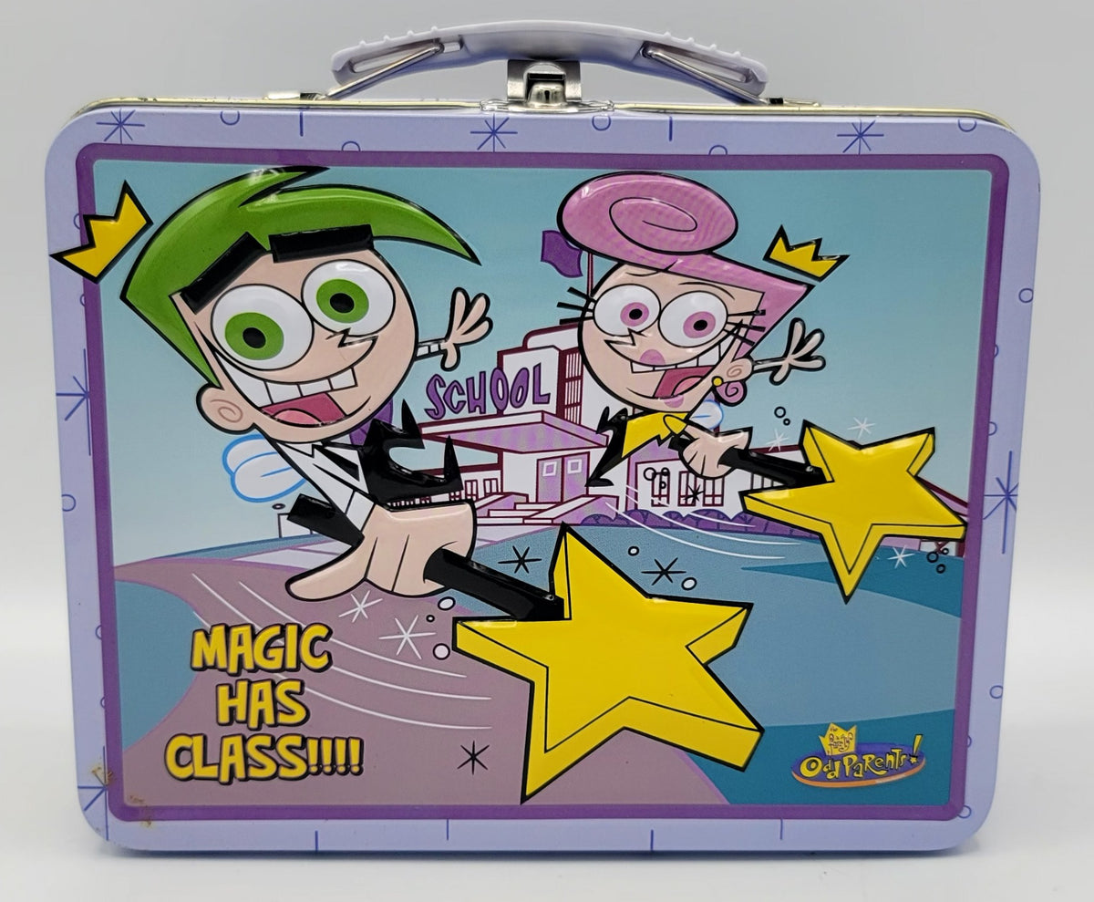 Fairly Odd Parents Magic Has Class Square Metal Lunch Box