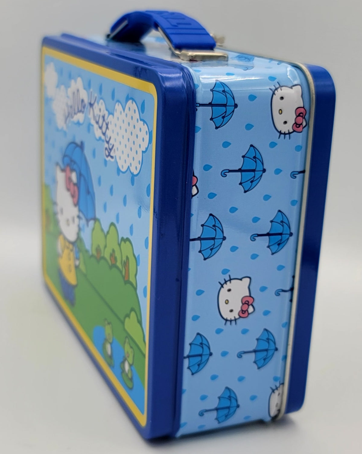 Hello Kitty Rainy Day Frog Square Metal Lunch Box