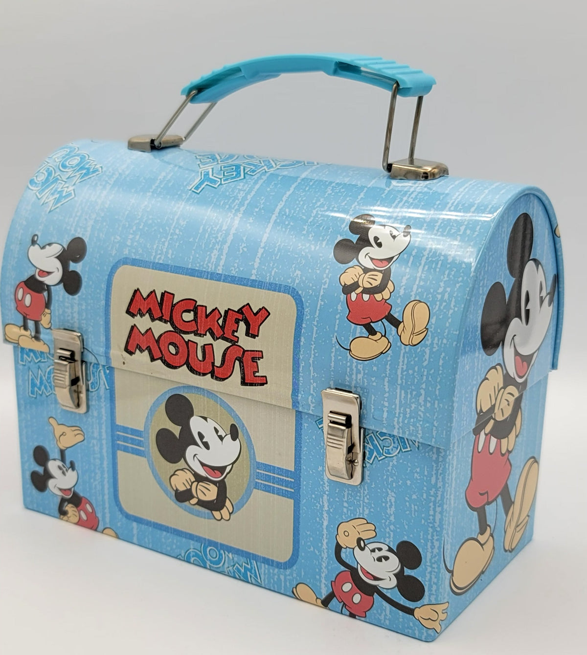 Mickey Mouse Classic Stripes Dome Metal Lunch Box