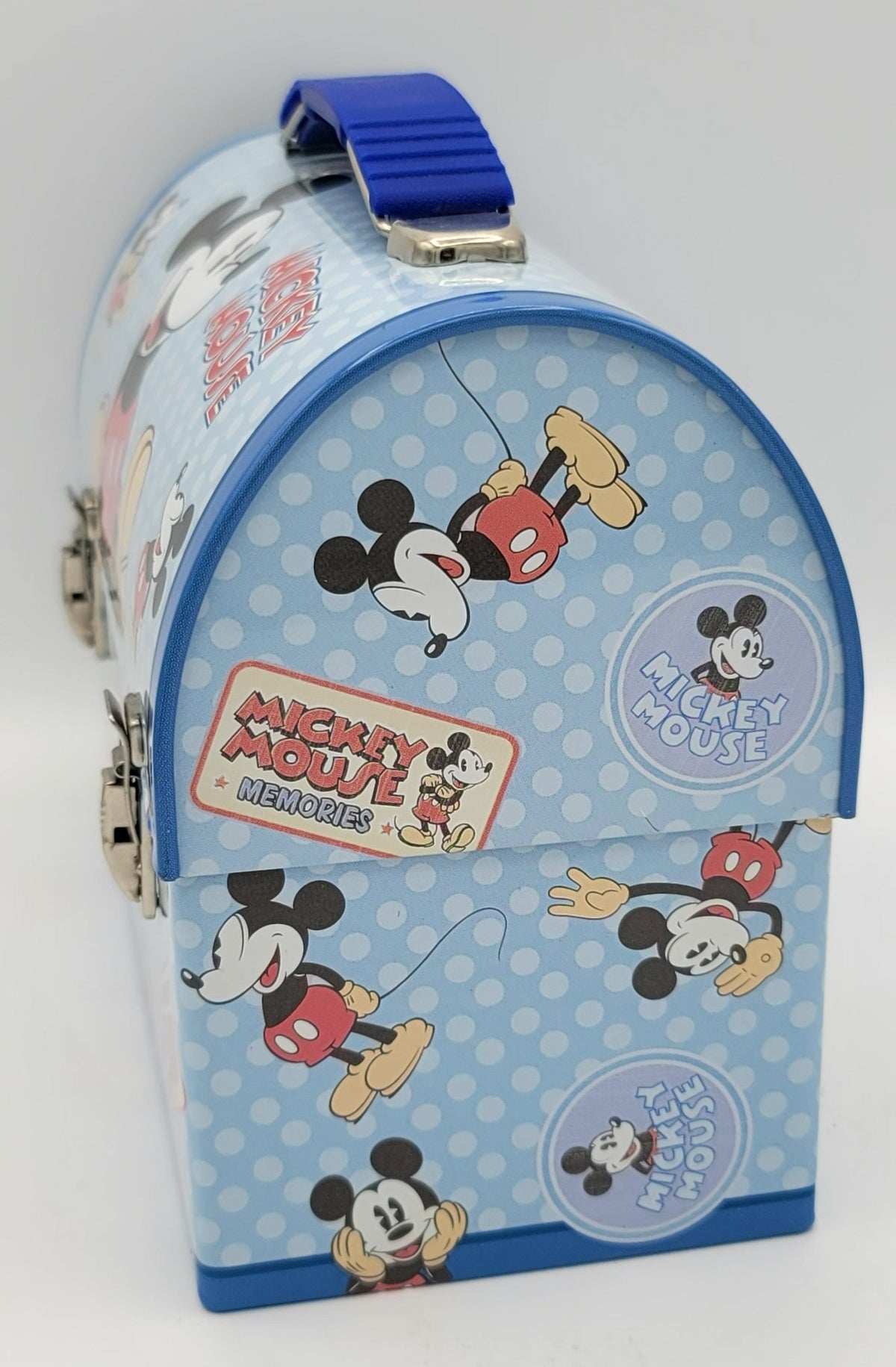 Mickey Mouse Memories Polka Dot Dome Metal Lunch Box