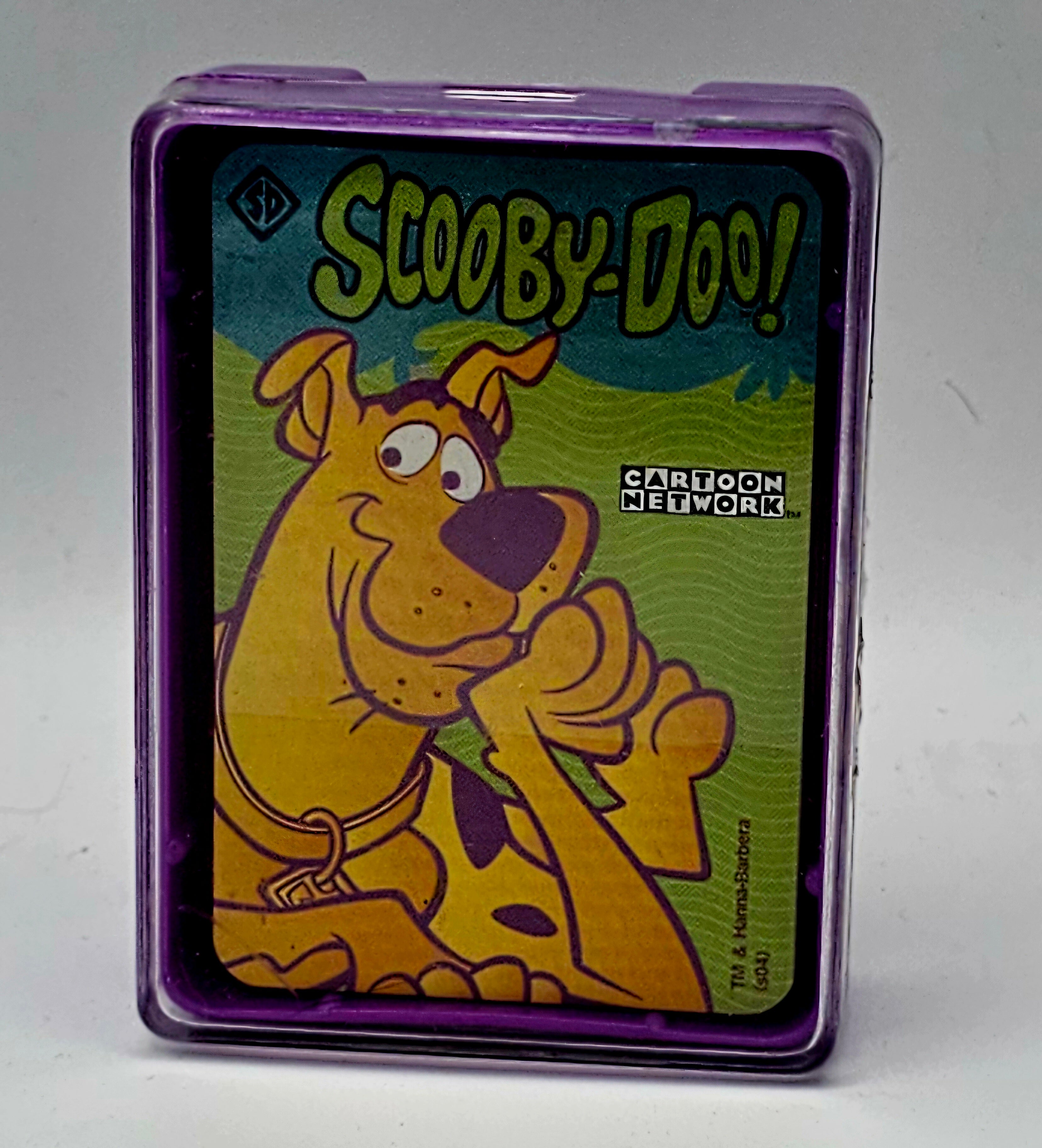 Scooby-Doo Mini Playing Cards in Travel Tin, 2004 Factory Sealed USPC Collector Deck, front view