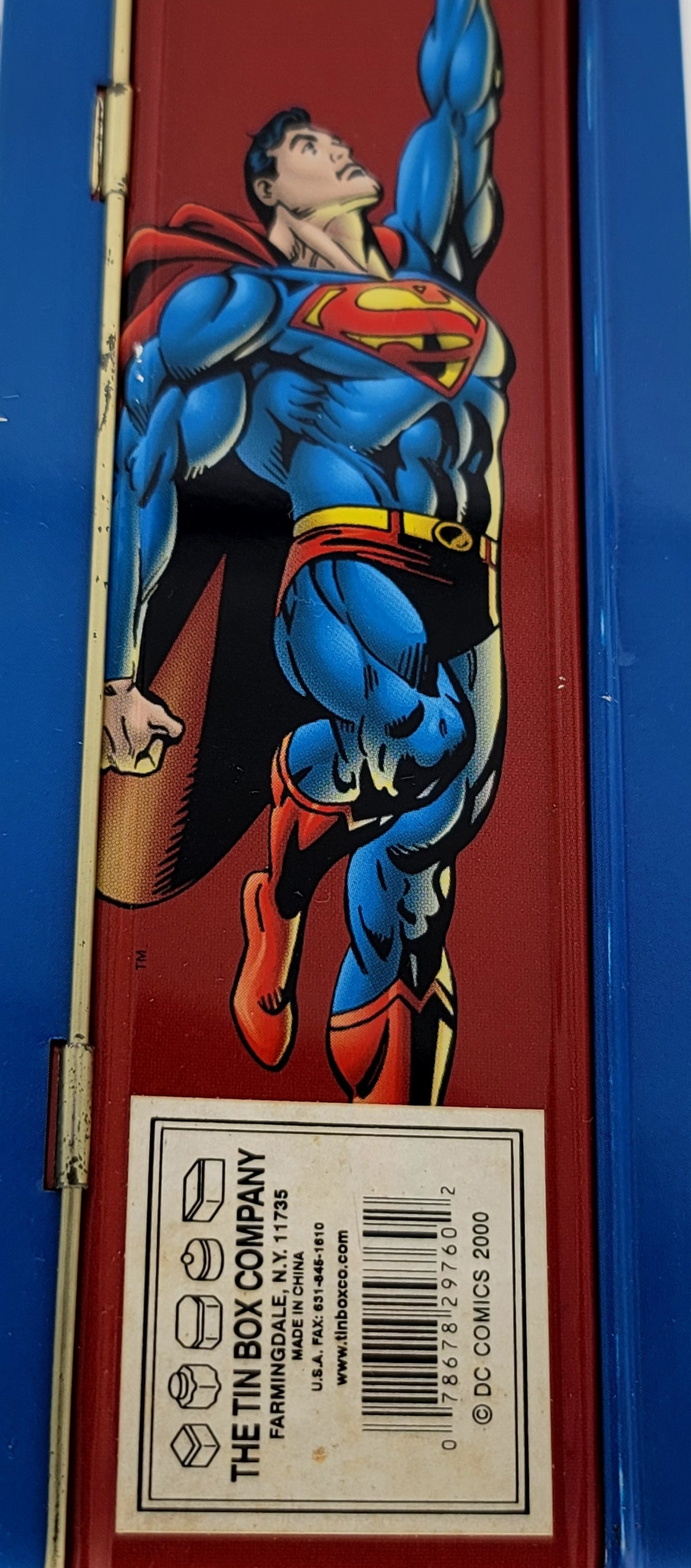 Superman Breaking Chains Square Metal Lunch Box, Imperfect