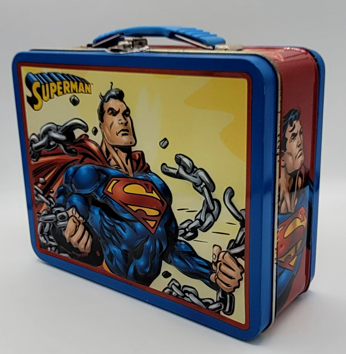 Superman Breaking Chains Square Metal Lunch Box, Imperfect