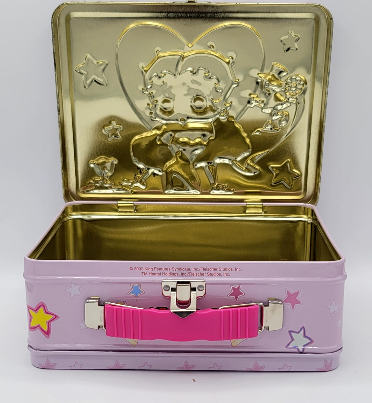 Betty Boop Movie Star Glamour 2003 Square Metal Lunch Box
