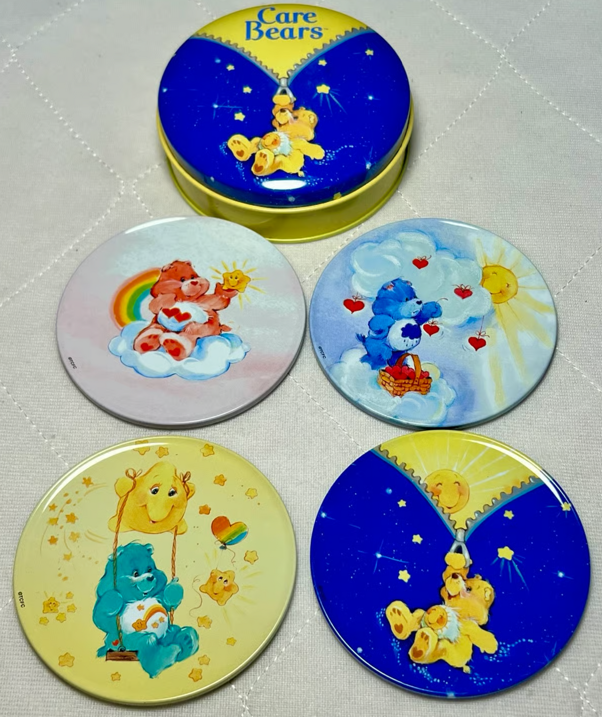 Care Bears Rainbow Collectible Coasters Set