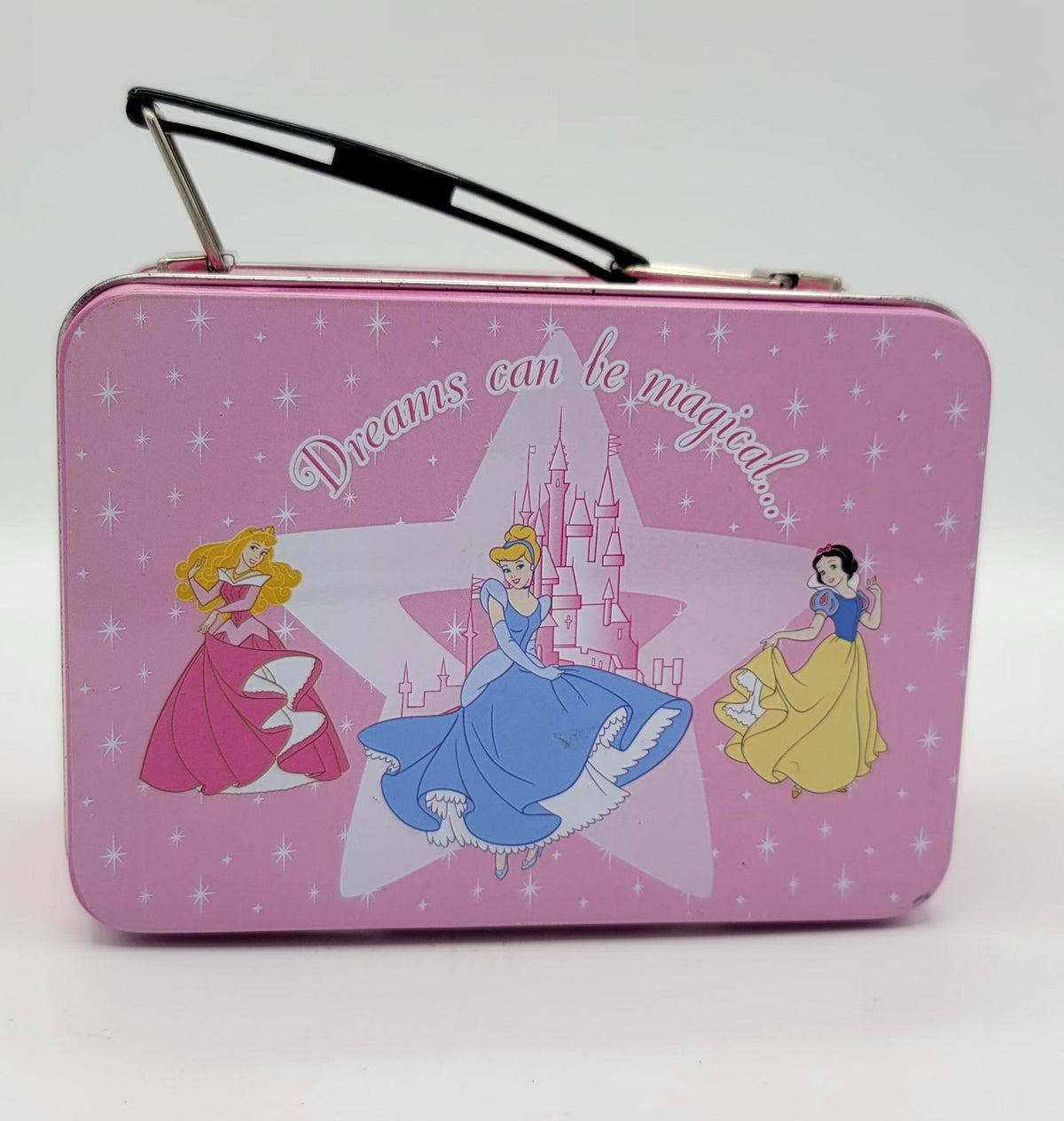 Disney Princess Magical Dreams Pink Metal Lunch Box