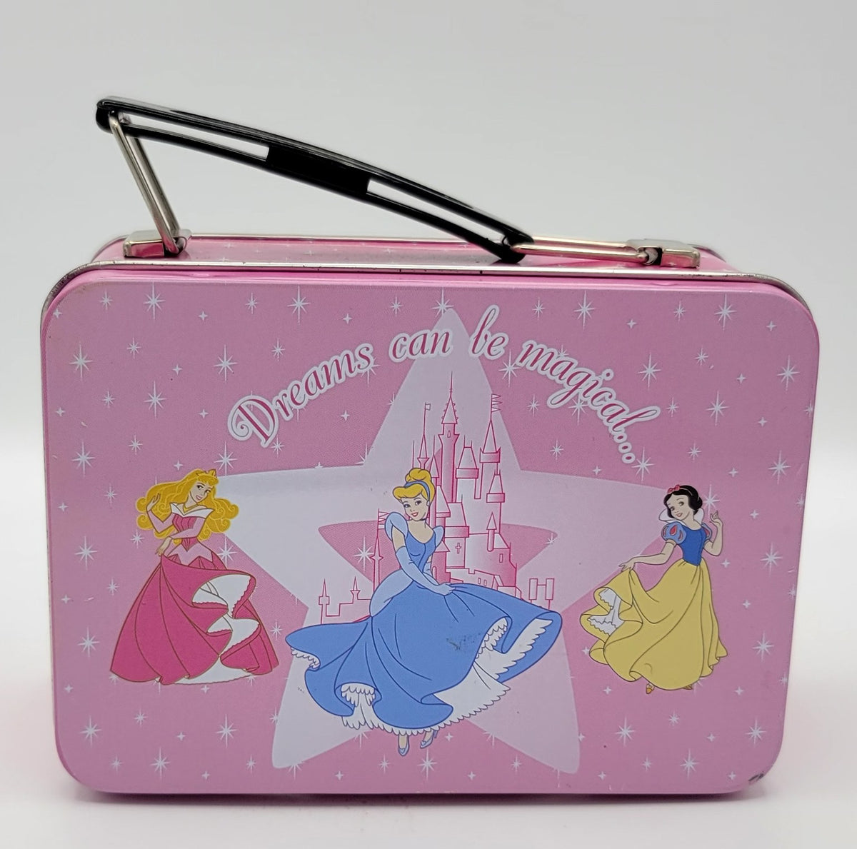 Disney Princess Magical Dreams Pink Metal Lunch Box