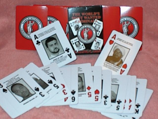 2003 World's Most Wanted Criminals Playing Cards, Factory Sealed Post-9/11 True Crime Deck