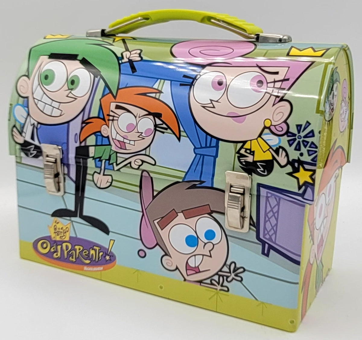 Fairly Odd Parents Green Bug Transformation Dome Metal Lunch Box