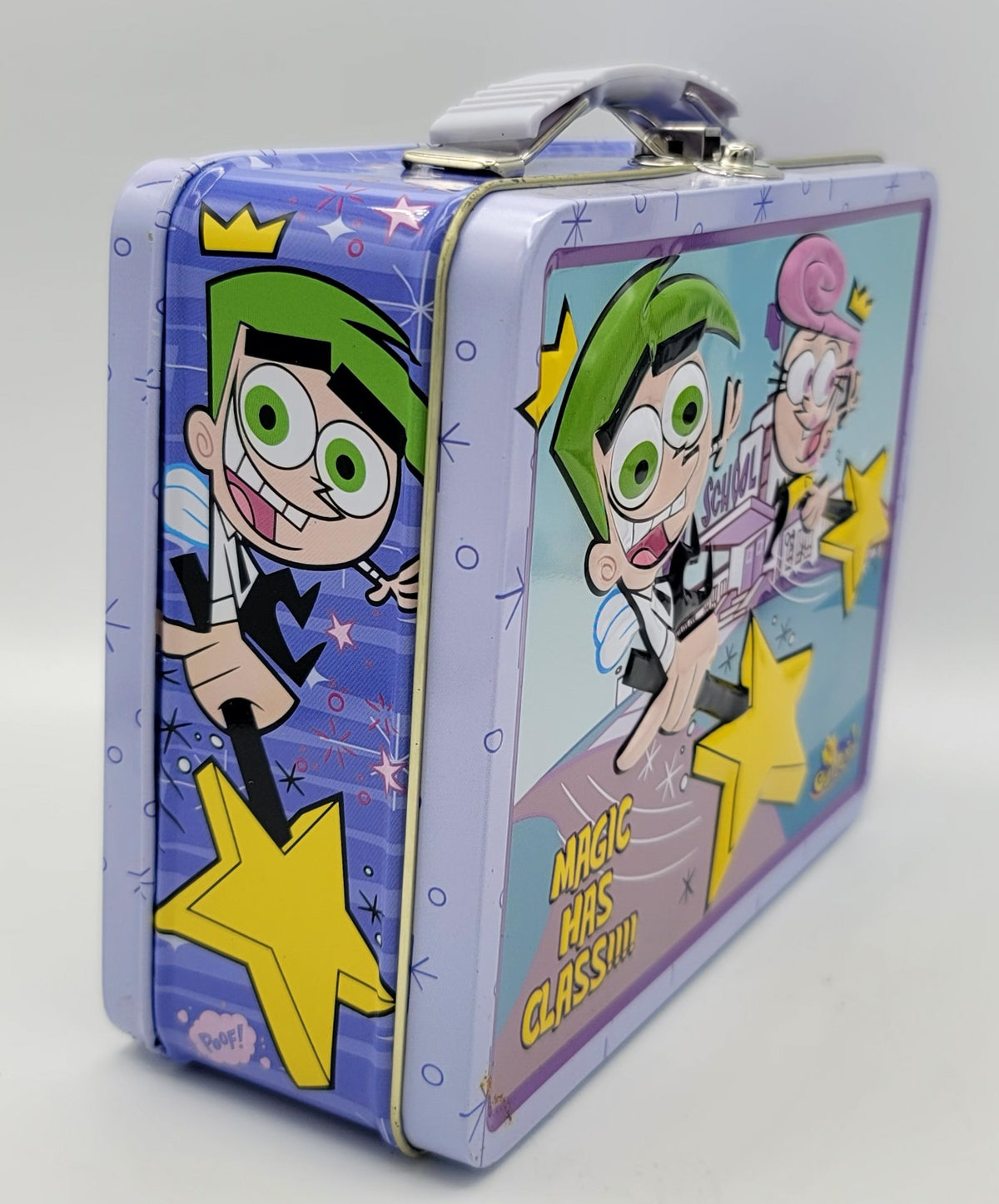 Fairly Odd Parents Magic Has Class Square Metal Lunch Box