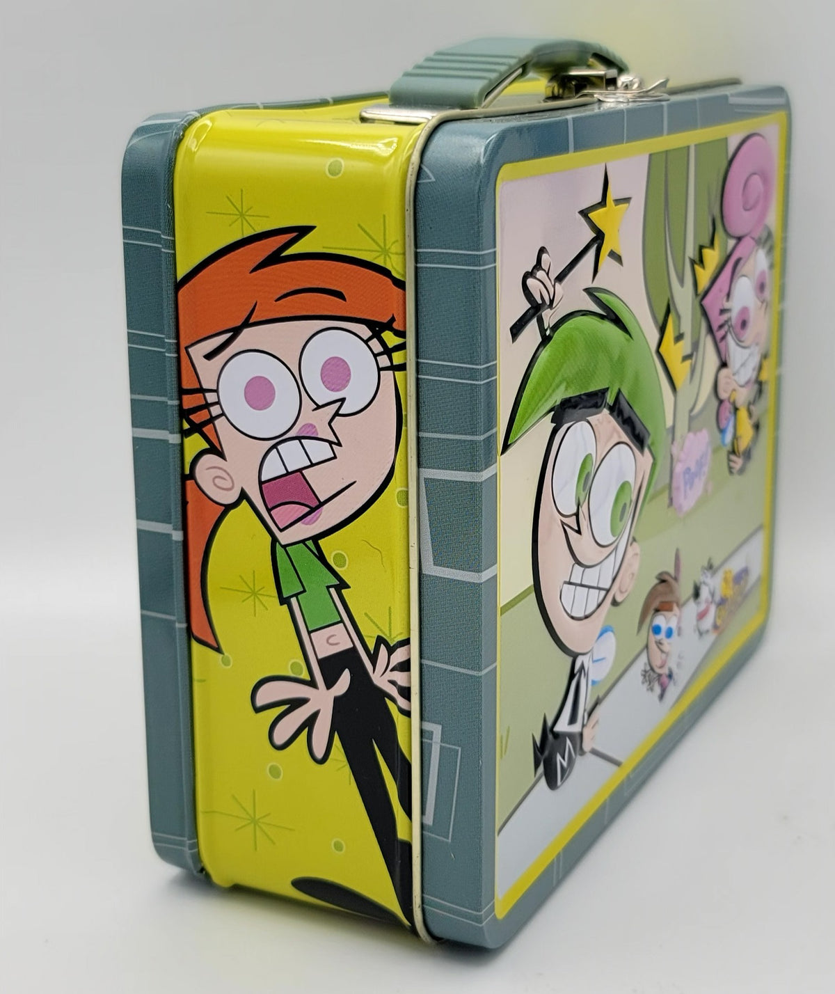Fairly Odd Parents Family & Dog Square Metal Lunch Box
