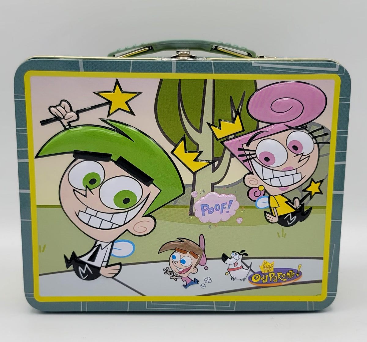 Fairly Odd Parents Family & Dog Square Metal Lunch Box