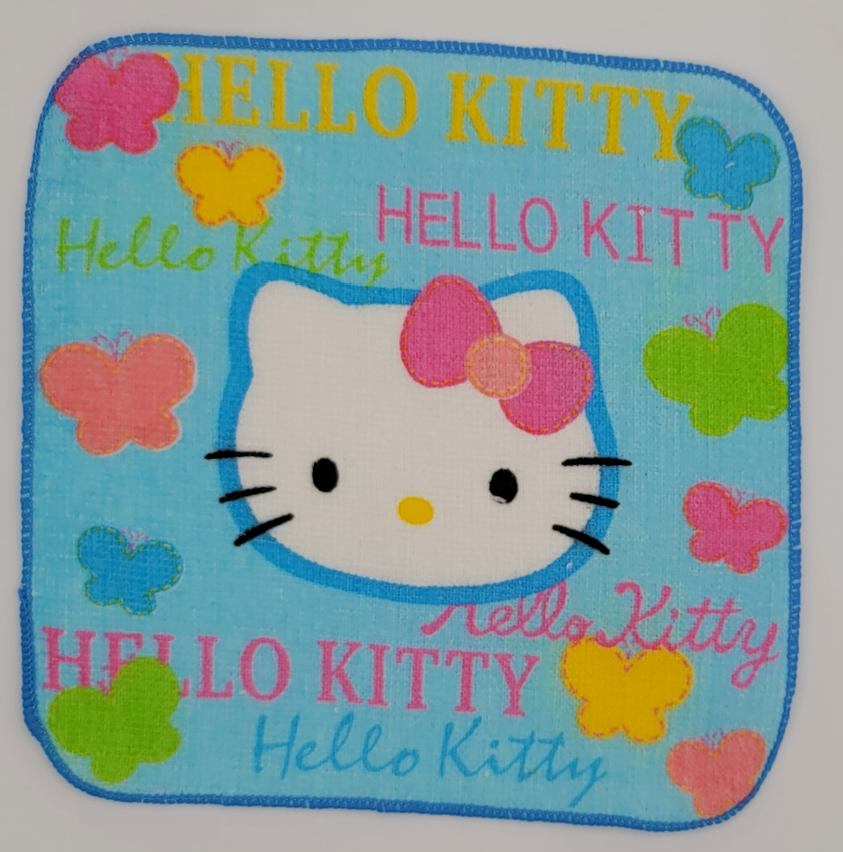 Hello Kitty bath washcloth set, colorful Sanrio graphics alternate product view