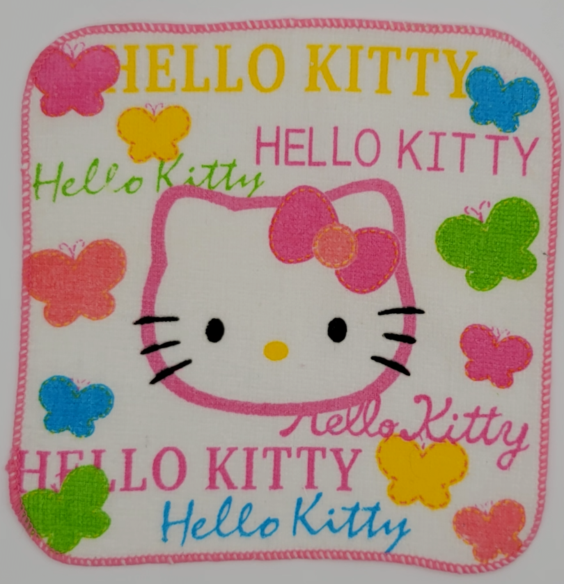 Sanrio Hello Kitty washcloths, individual character towel design view