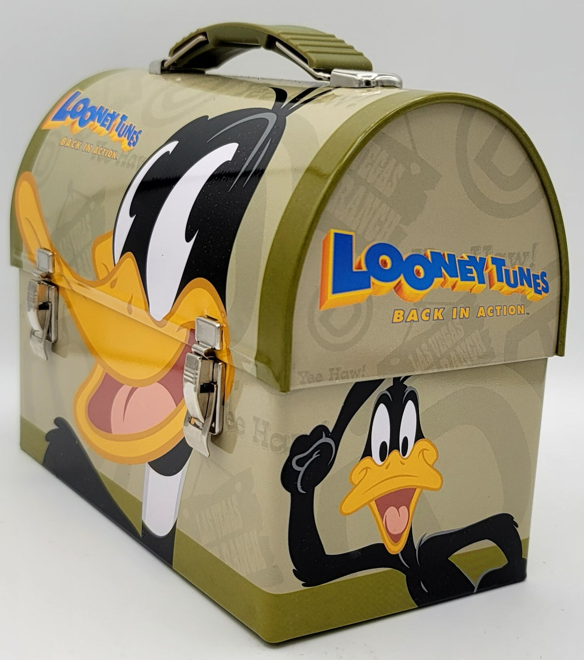 Looney Tunes Back in Action Daffy Dome Metal Lunch Box