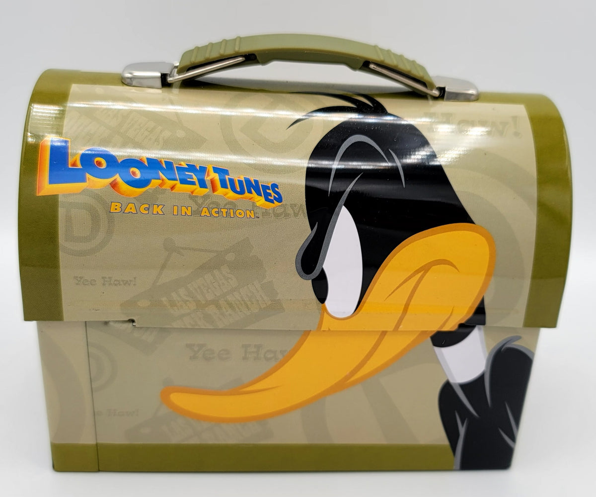 Looney Tunes Back in Action Daffy Dome Metal Lunch Box