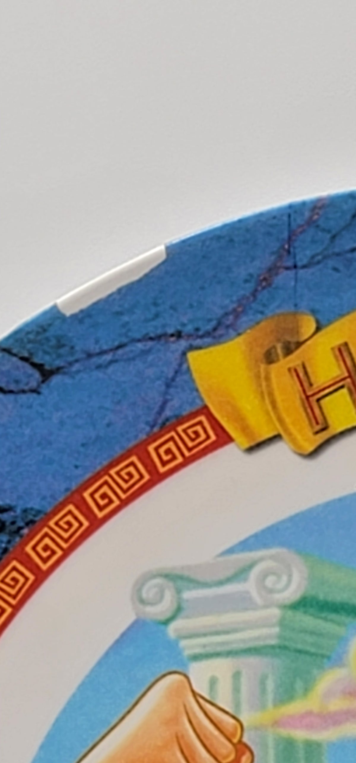 Disney Hercules McDonald's HERCULES Melamine Collector Plate 1997 - Rim Imperfection, additional view