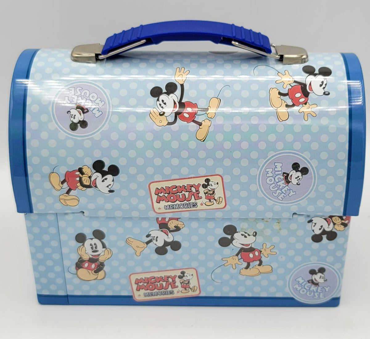 Mickey Mouse Memories Polka Dot Dome Metal Lunch Box