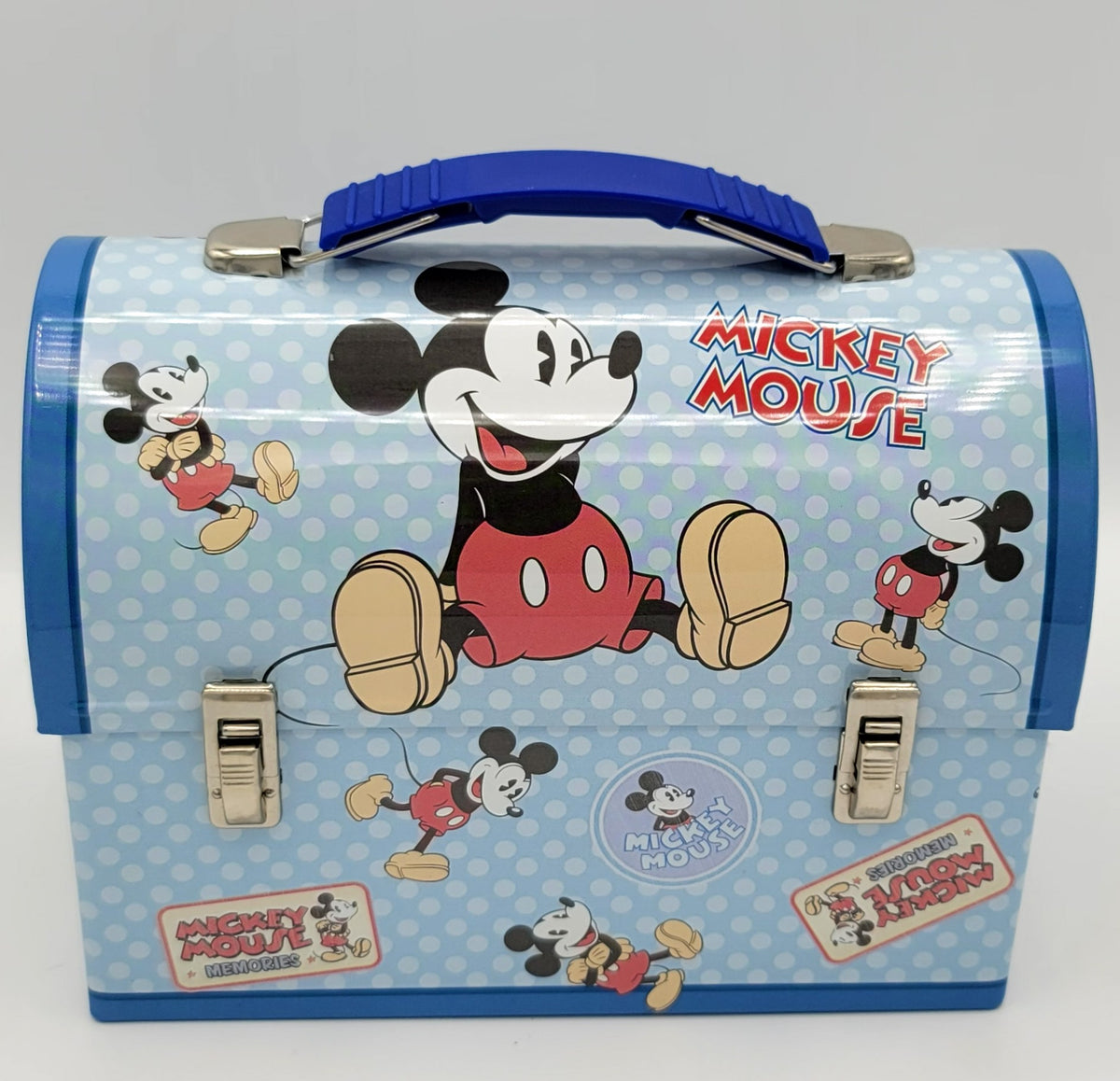 Mickey Mouse Memories Polka Dot Dome Metal Lunch Box