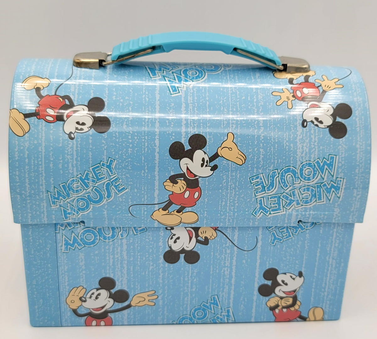 Mickey Mouse Classic Stripes Dome Metal Lunch Box