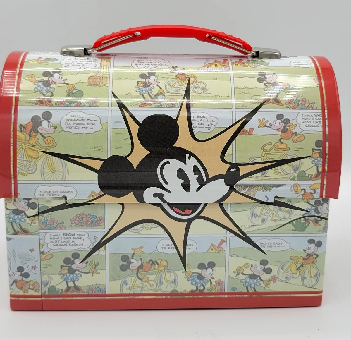 Mickey Mouse Vintage Comic Dome Metal Lunch Box