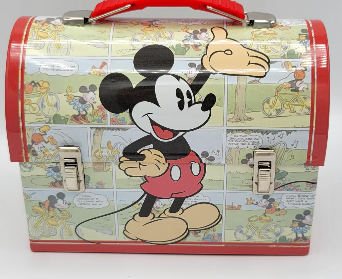 Mickey Mouse Vintage Comic Dome Metal Lunch Box