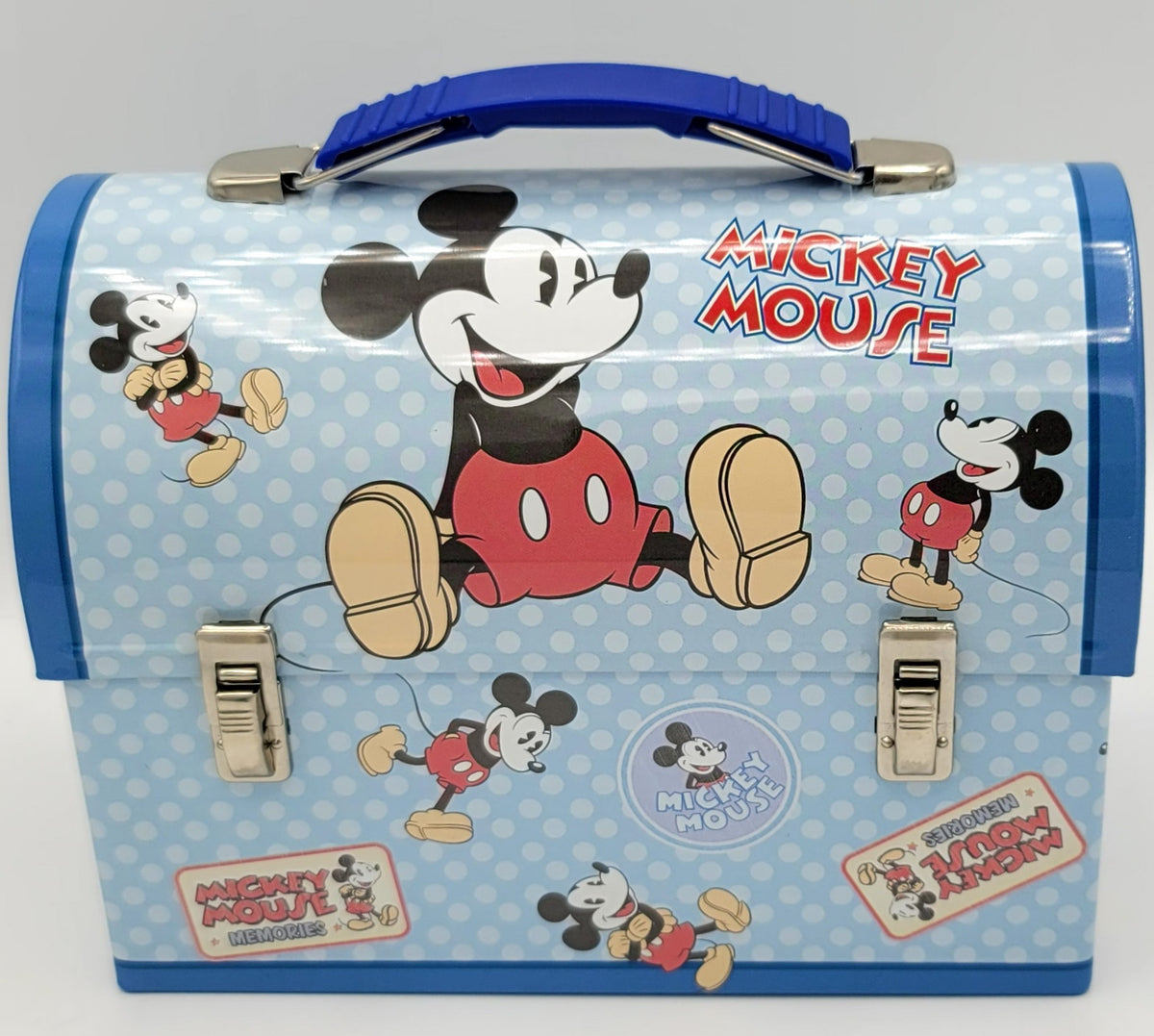 Mickey Mouse Memories Polka Dot Dome Metal Lunch Box