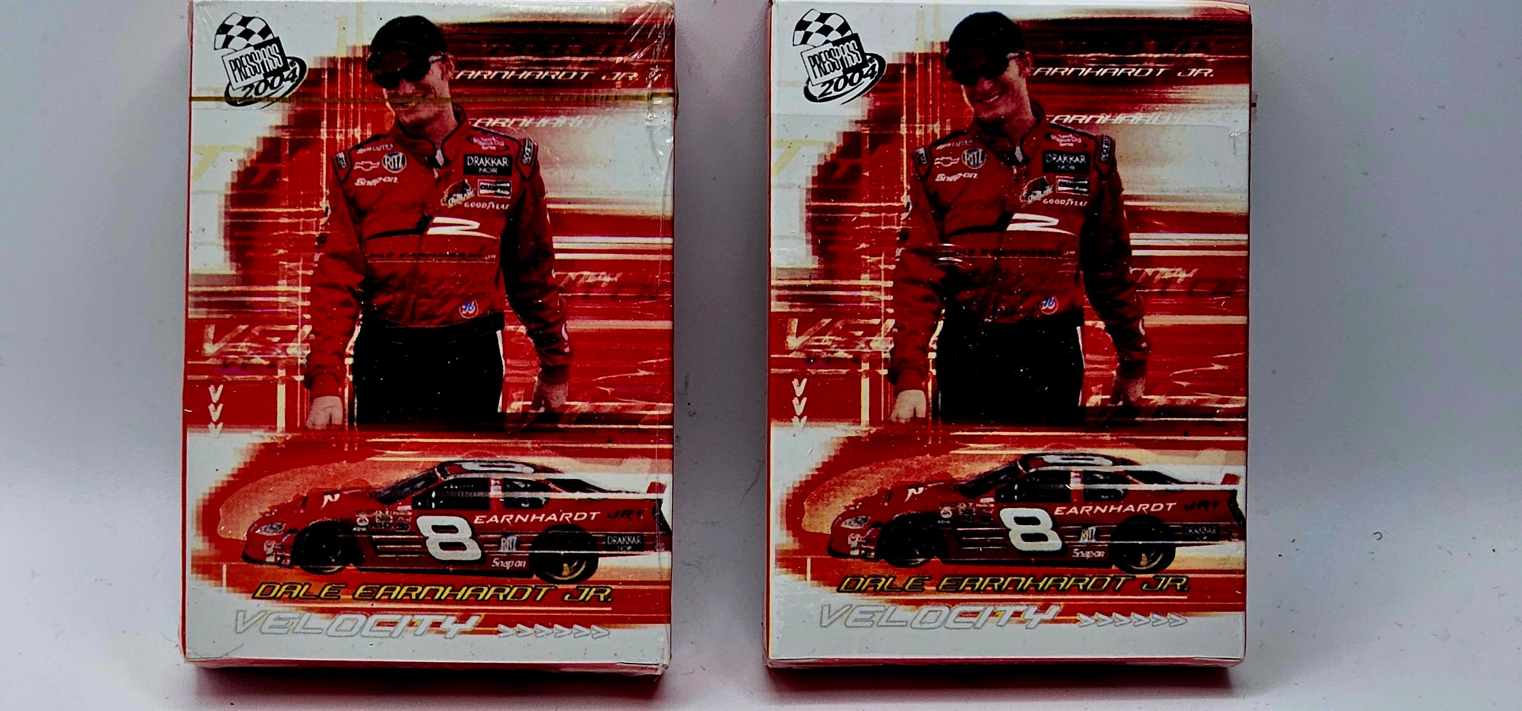 Dale Earnhardt Jr. #8 Car NASCAR Playing Cards, 2004 Factory Sealed Press Pass Velocity Deck