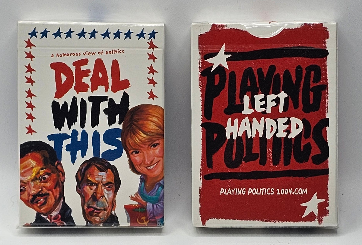 Deal With This left vs right political playing card game, collectible deck alternate view