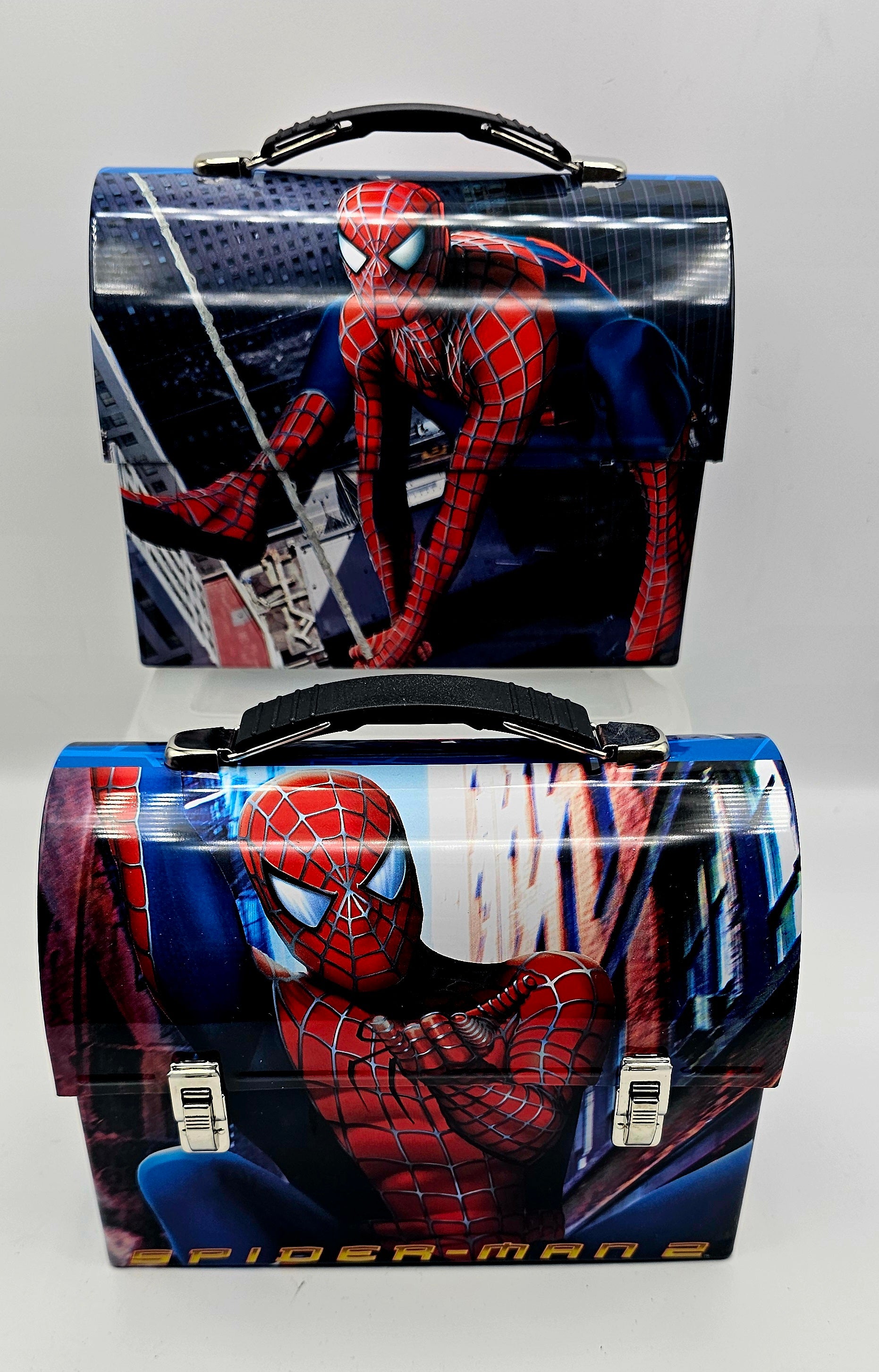 Spider-Man Spiderweb Swing dome lunch box, Marvel superhero collectible