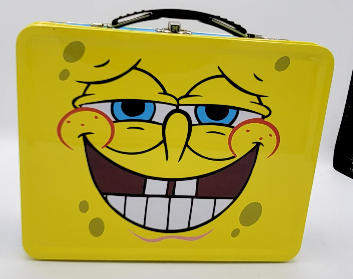SpongeBob Nerdy Face Embossed Square Metal Lunch Box