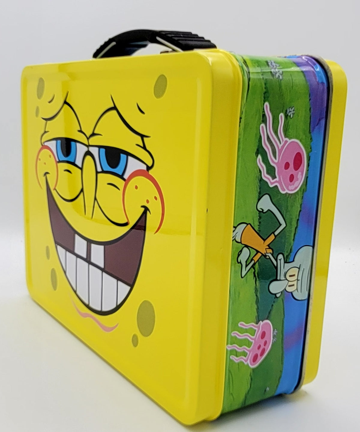 SpongeBob Nerdy Face Embossed Square Metal Lunch Box