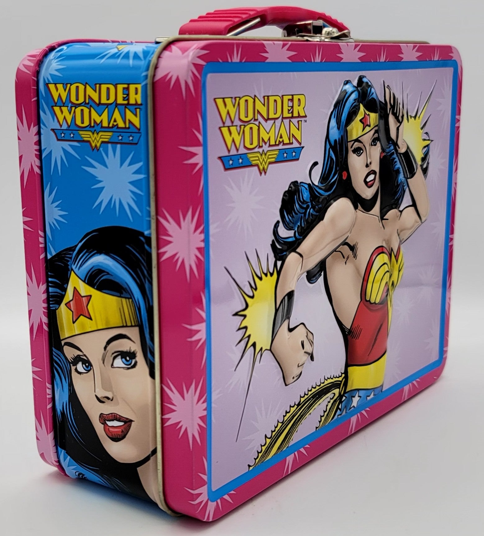 Wonder Woman POW Comic Metal Lunch Box - 2003