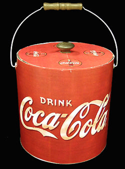 Coca-Cola Bottle Logo Party Ice Bucket with Lid