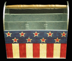 American Flag Patriotic Utensil & Utility Caddy for Garden, table, garage or car!